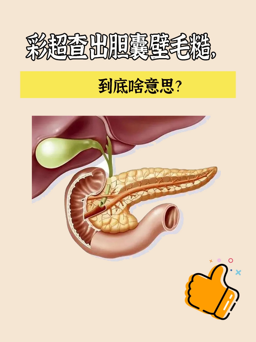 彩超查出胆囊壁毛糙,到底啥意思?