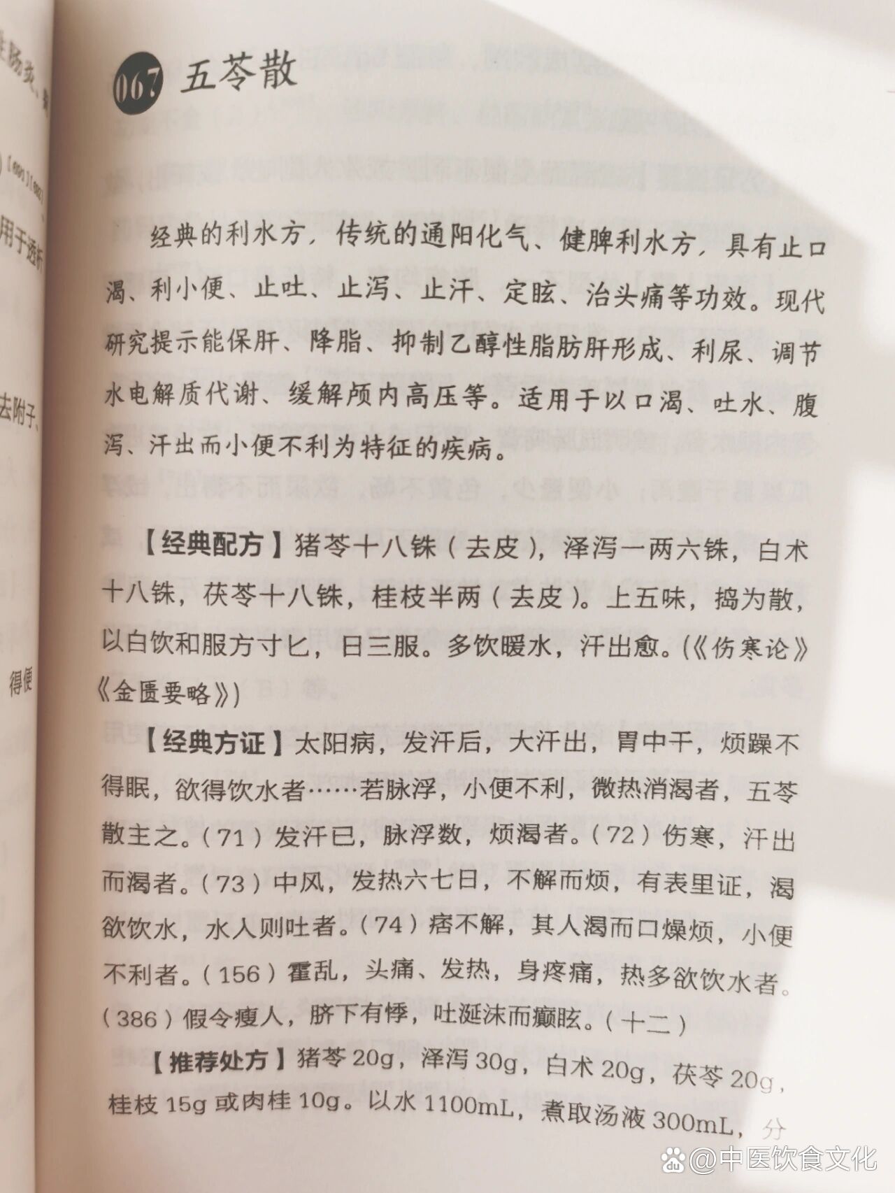 经方五苓散,发烧肠胃型感冒上吐下泻