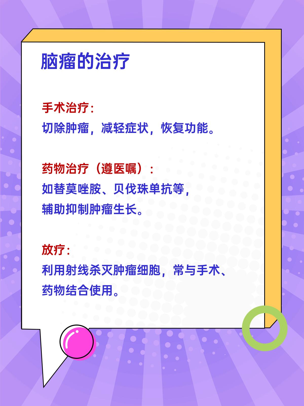 脑瘤的原因和治疗,一篇文章全部说清楚