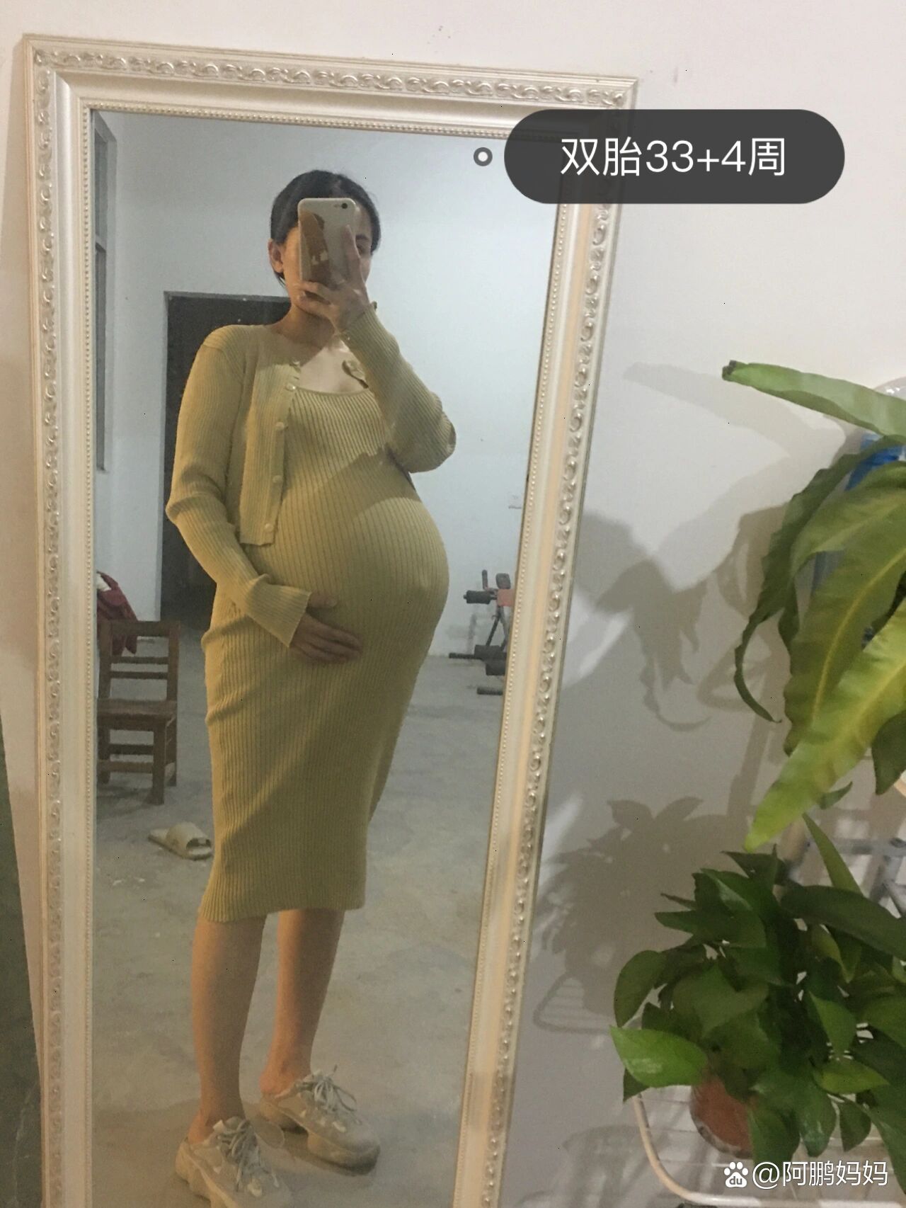 双胞胎足月孕妇图片