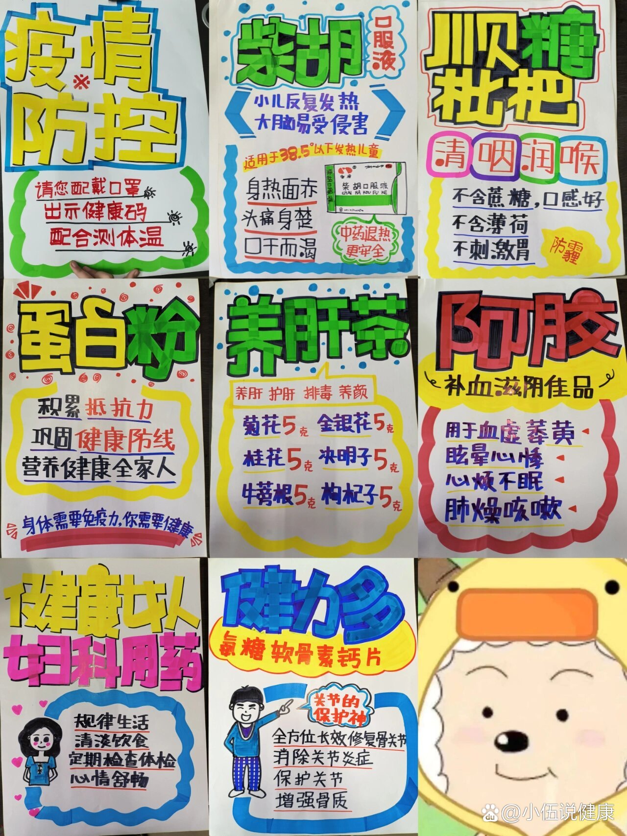 药店手绘pop海报04第二弹