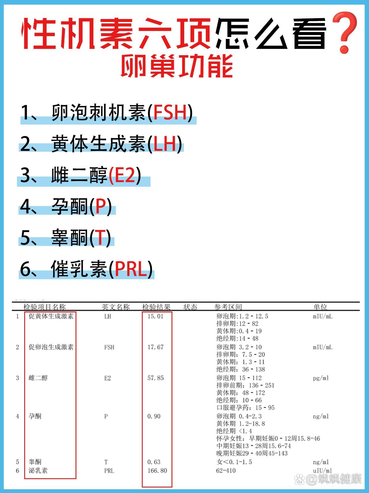 性激素六项怎么看❓什么时候做❓