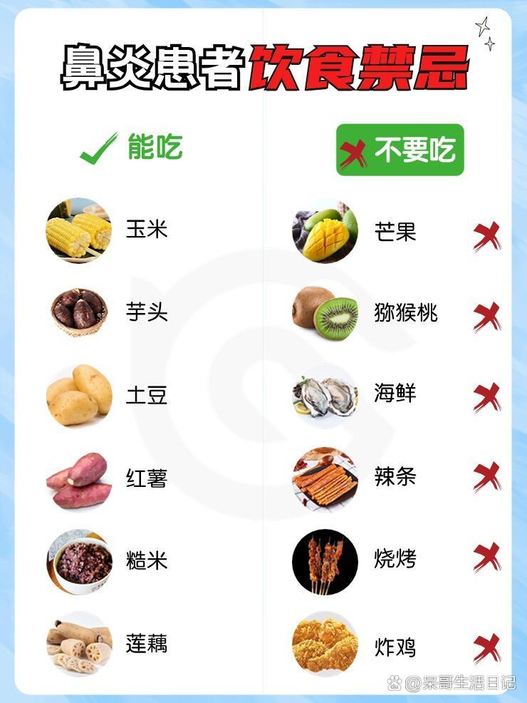 换季鼻炎别来烦09这些就先别吃了