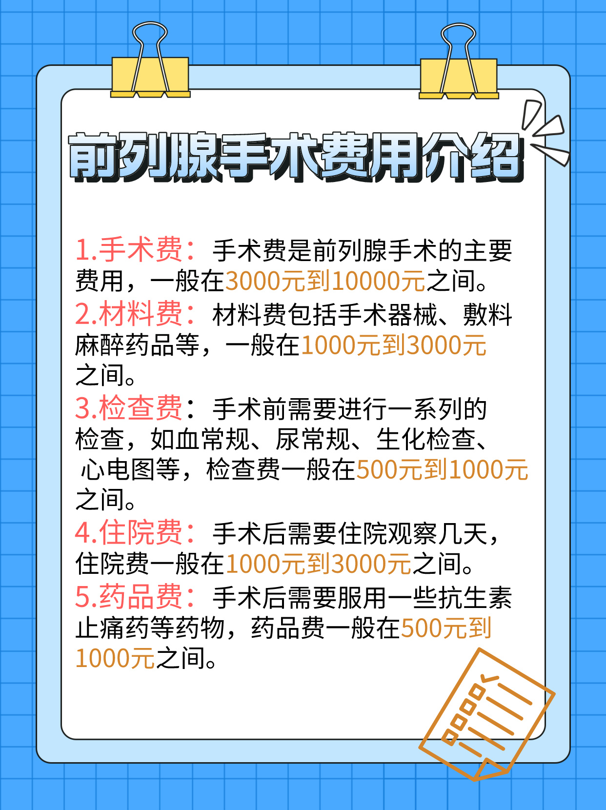 前列腺手术费用大揭秘!