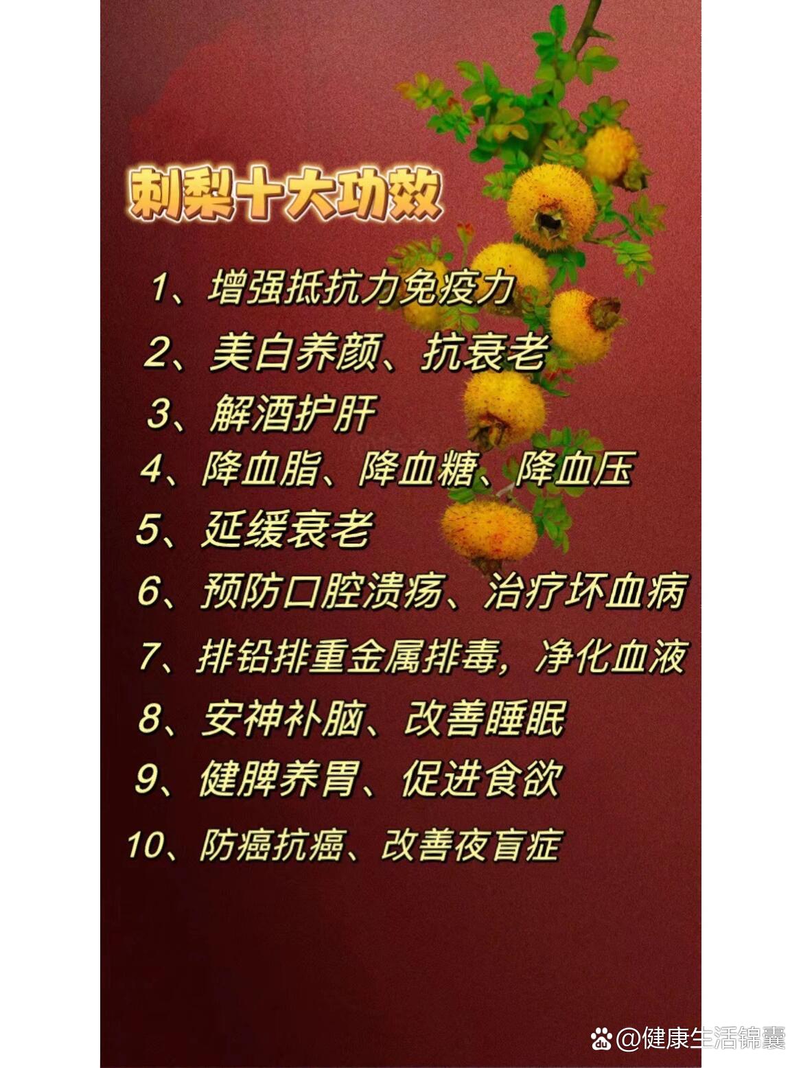 贵州刺梨最全的功效图