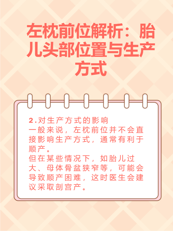 左枕前位解析 胎儿头部位置与生产方式