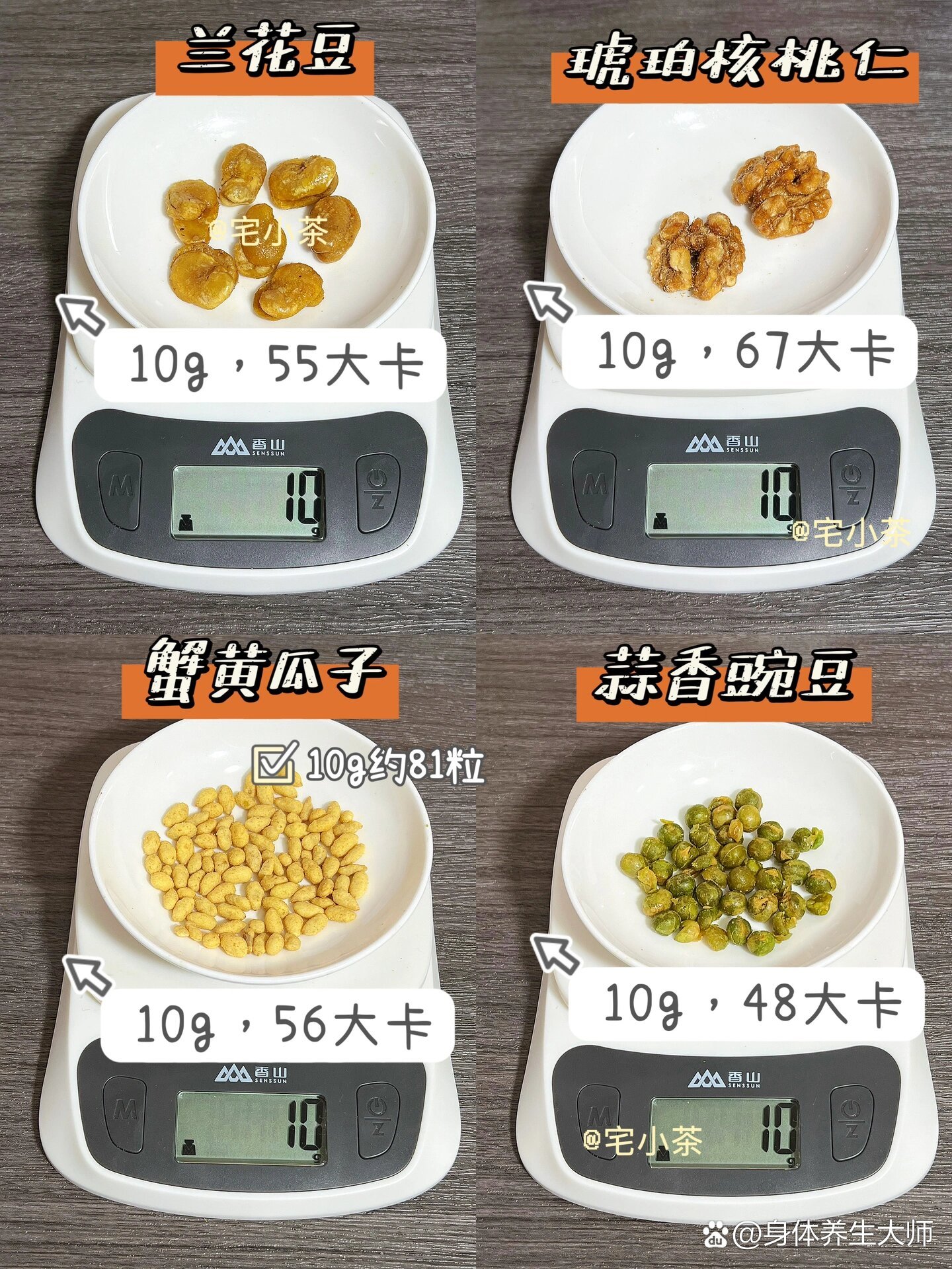 32种坚果&果干热量大合集73减脂期必备92