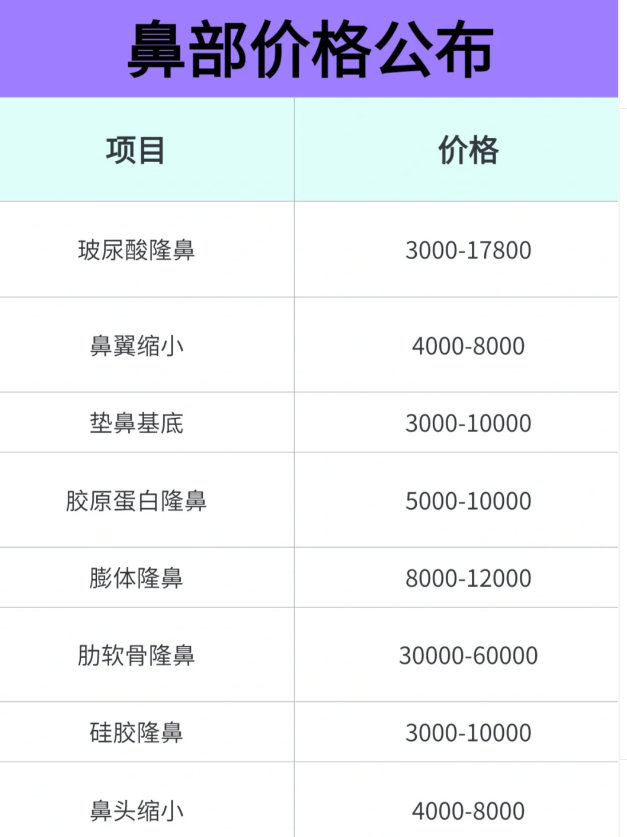 硅胶隆鼻多少钱?图片