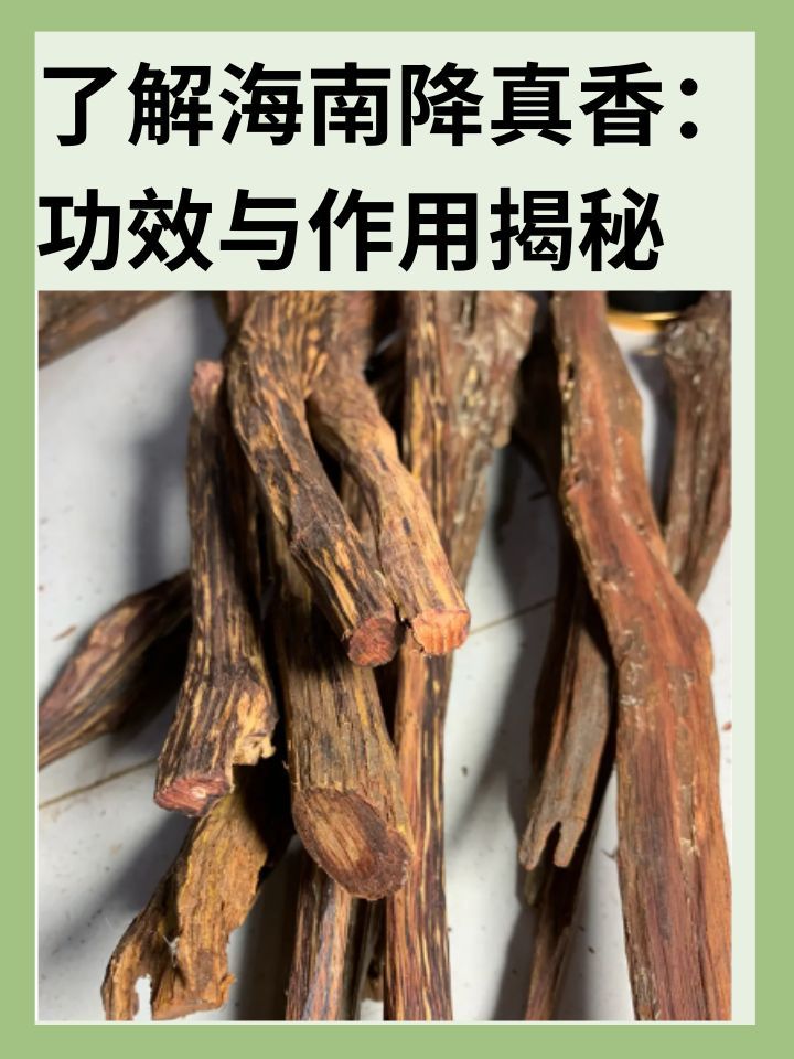 了解海南降真香 功效与作用揭秘