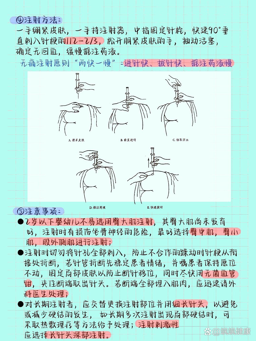 护理学基础 肌肉注射