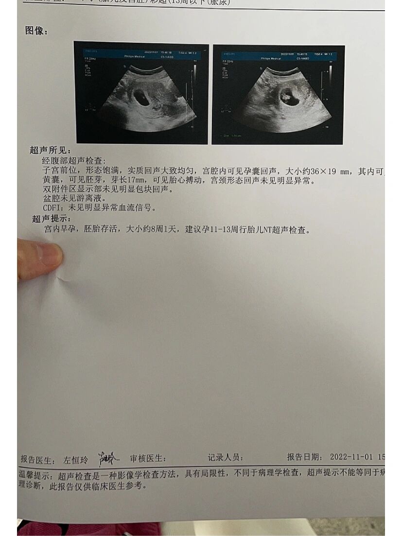 8周了