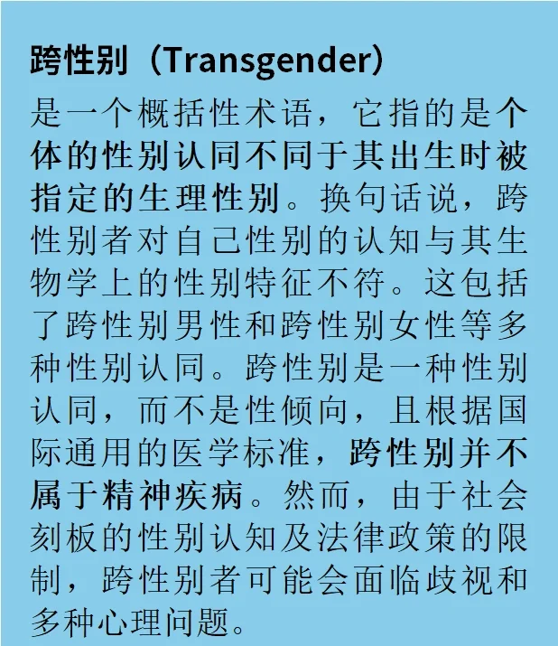 🌈跨性别与顺性别，你了解吗？