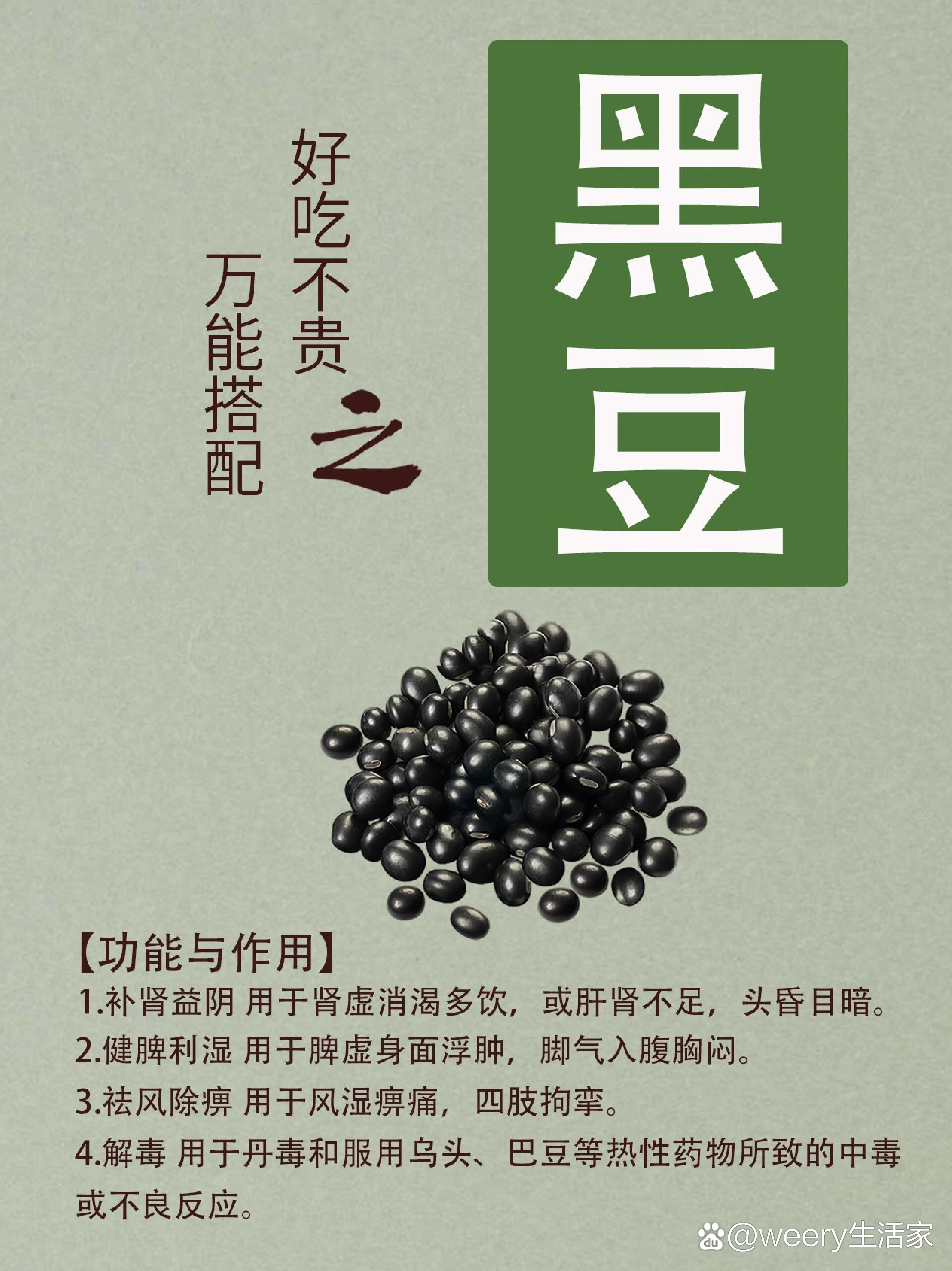 中医药科普【黑豆】