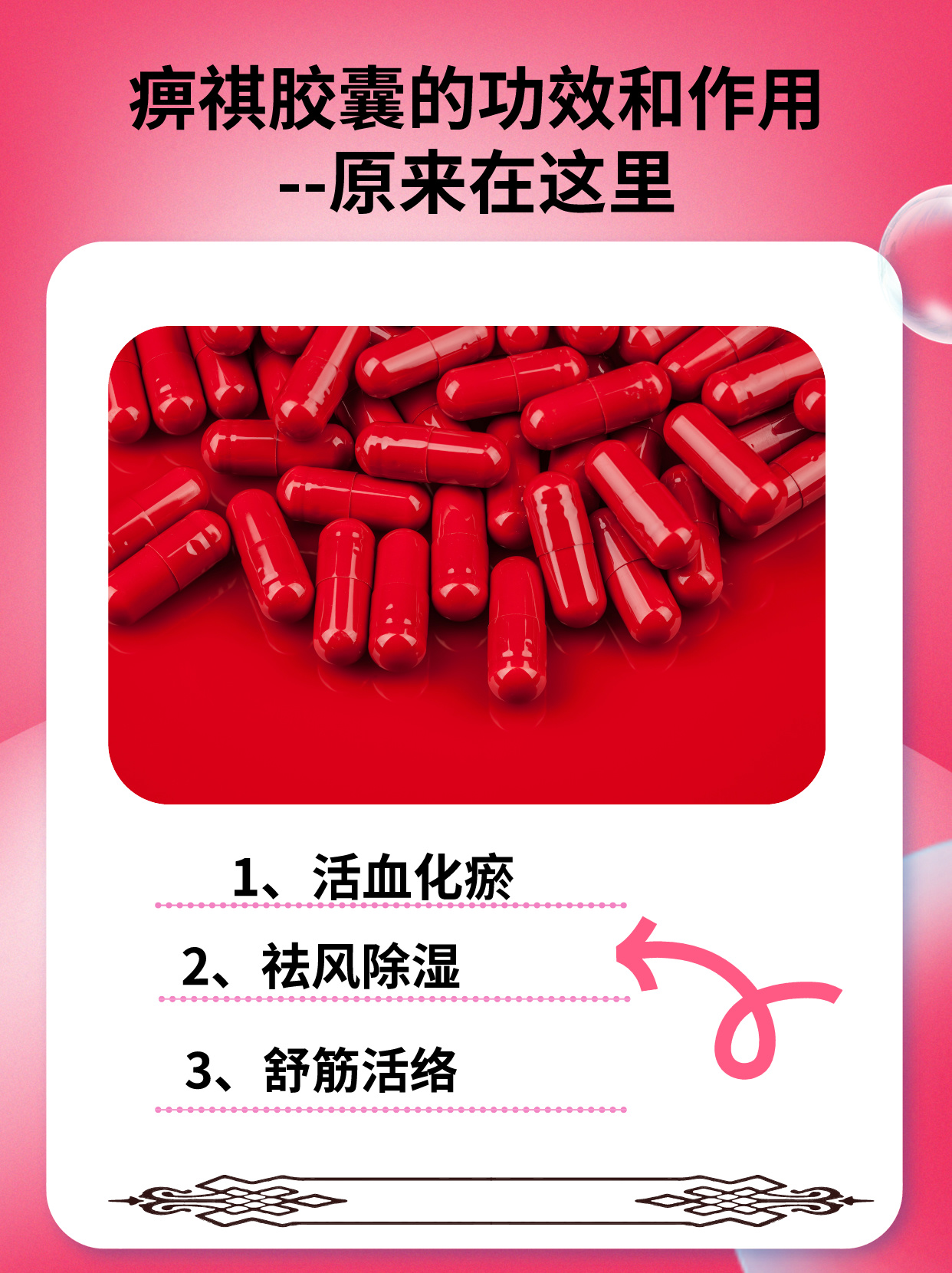 痹祺胶囊的功效和作用