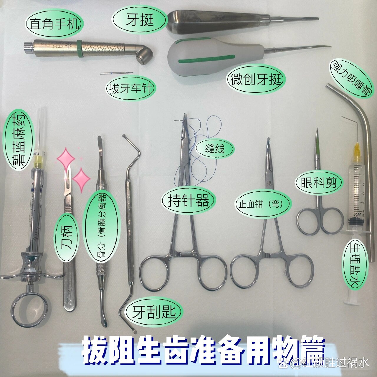 口腔护士|微创拔牙准备用物篇
