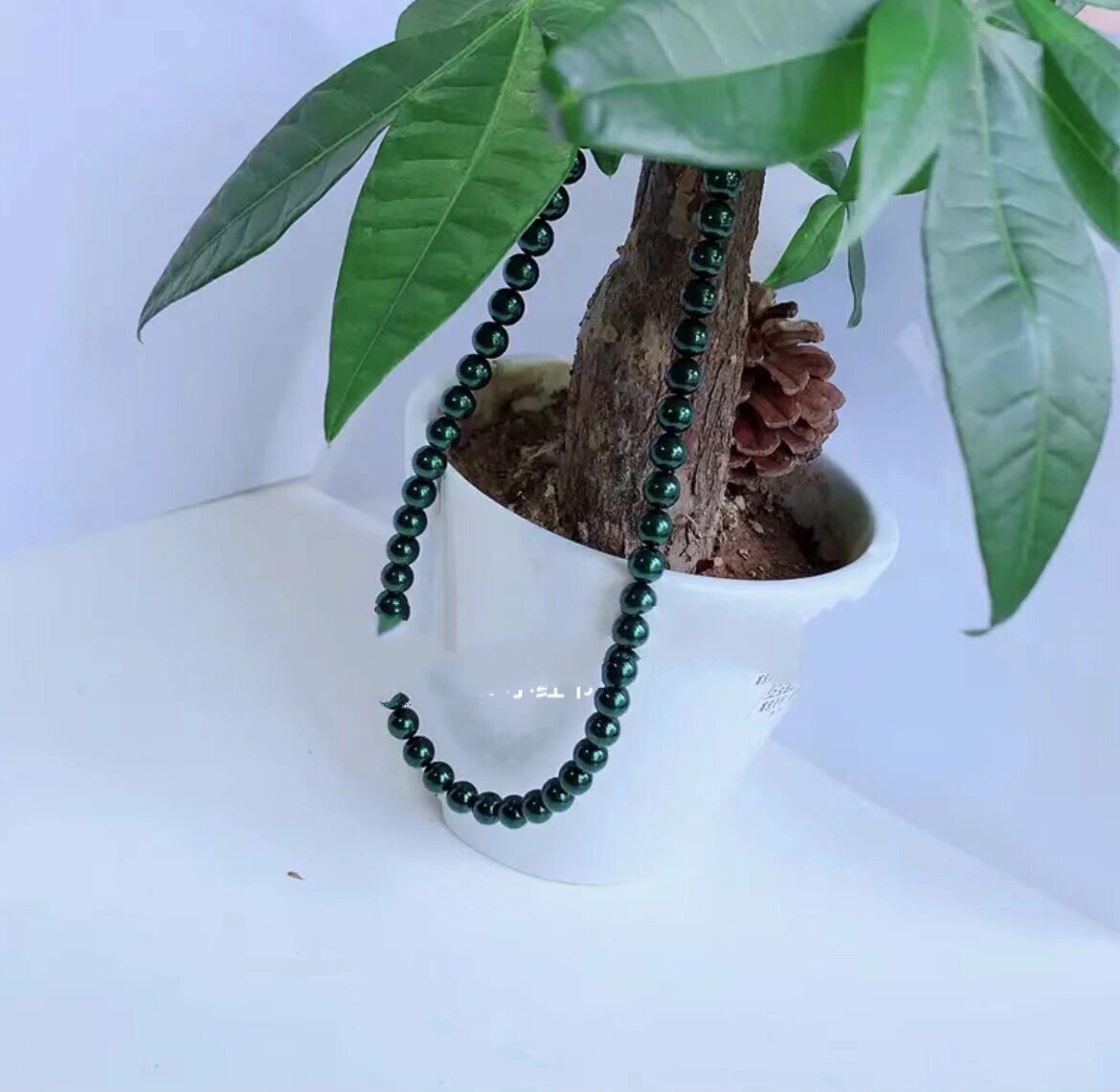 慈华臻品艾灸石项链