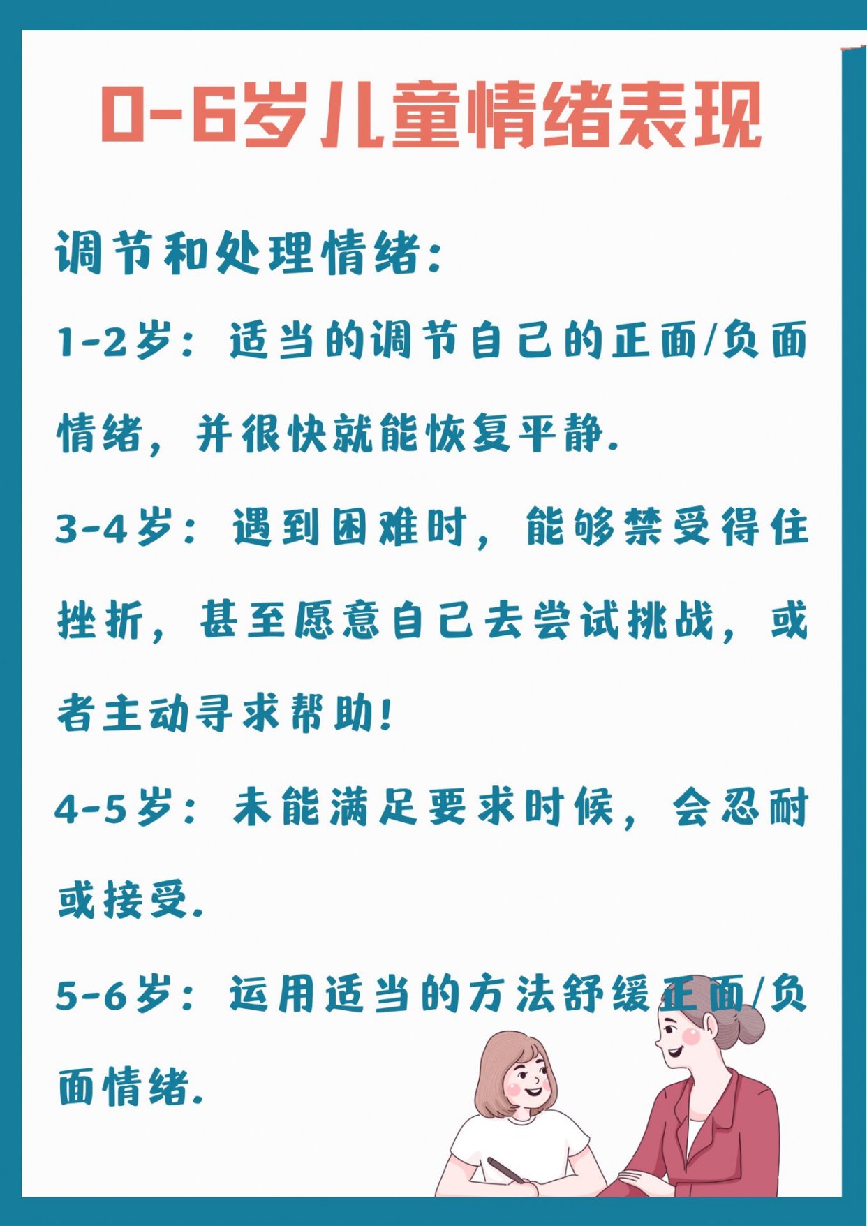 孩子各阶段的情绪表现