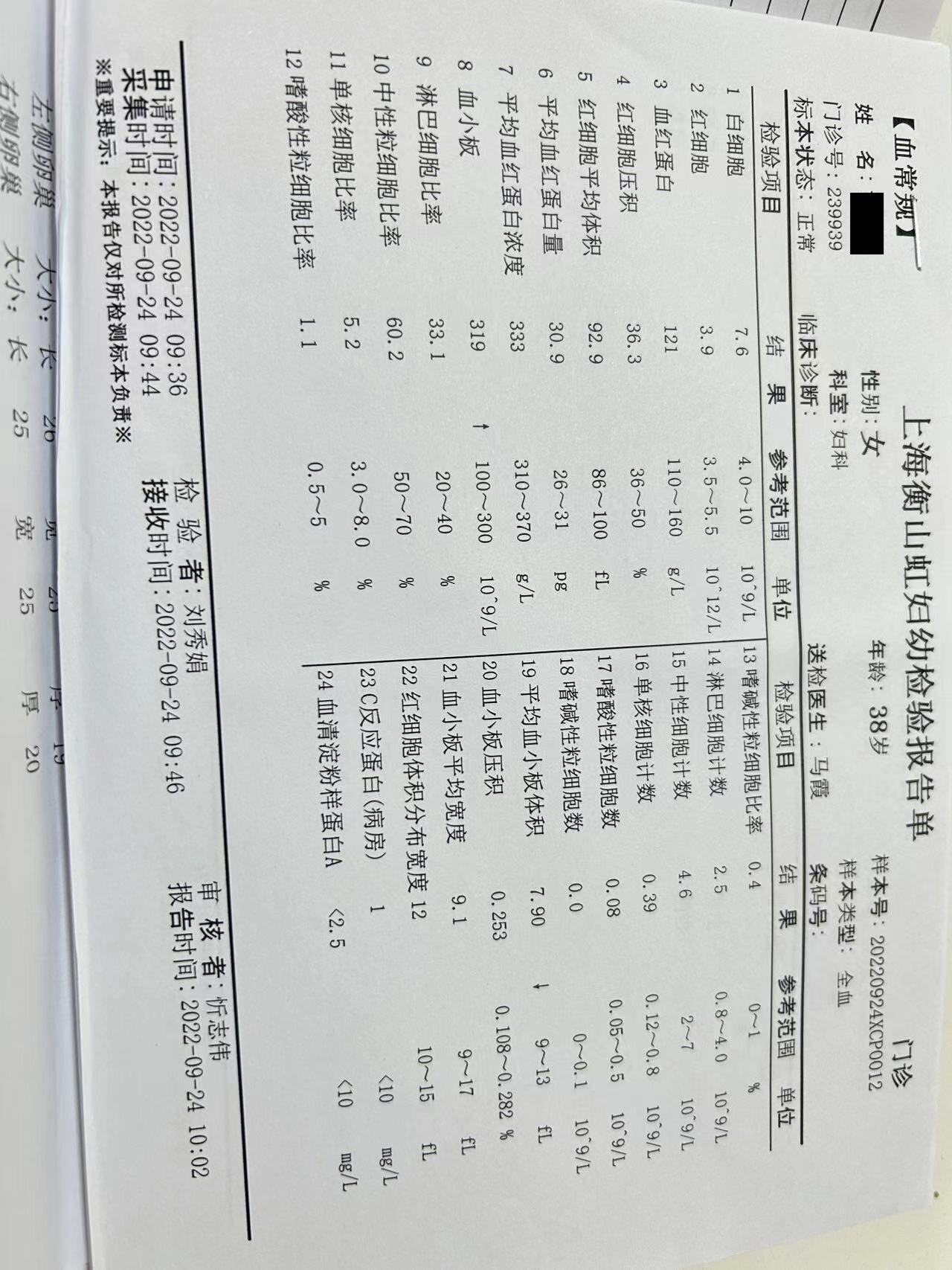 常规血检都有哪些内容呢?