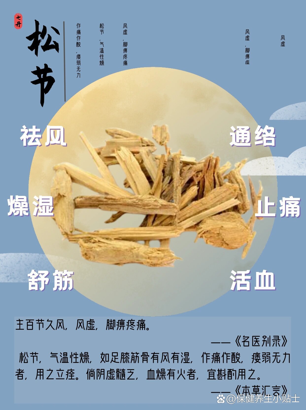 中药松节的功效与作用图片