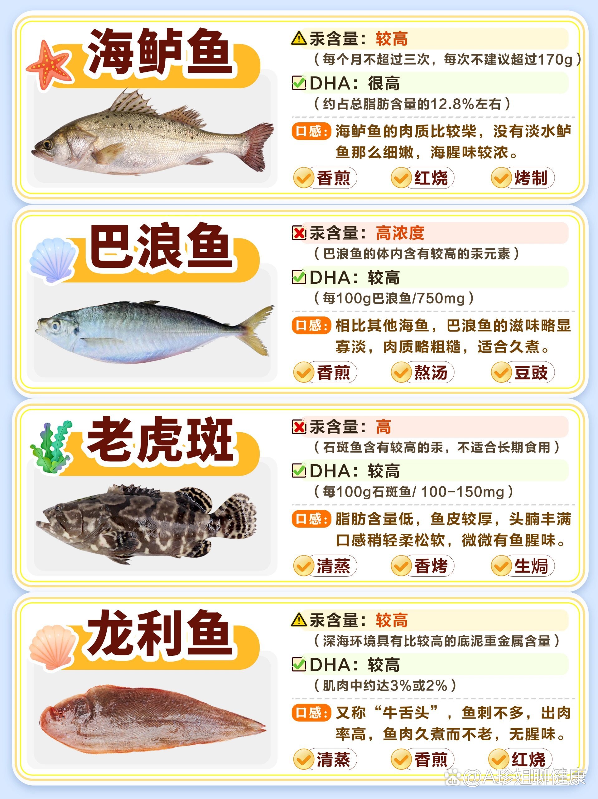 食用海鱼名字图片