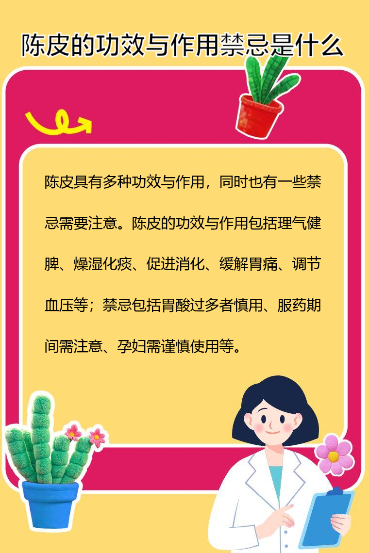 陈皮的功效与作用禁忌是什么