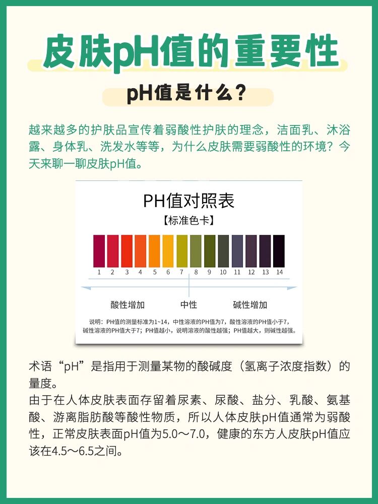 皮肤ph值的重要性