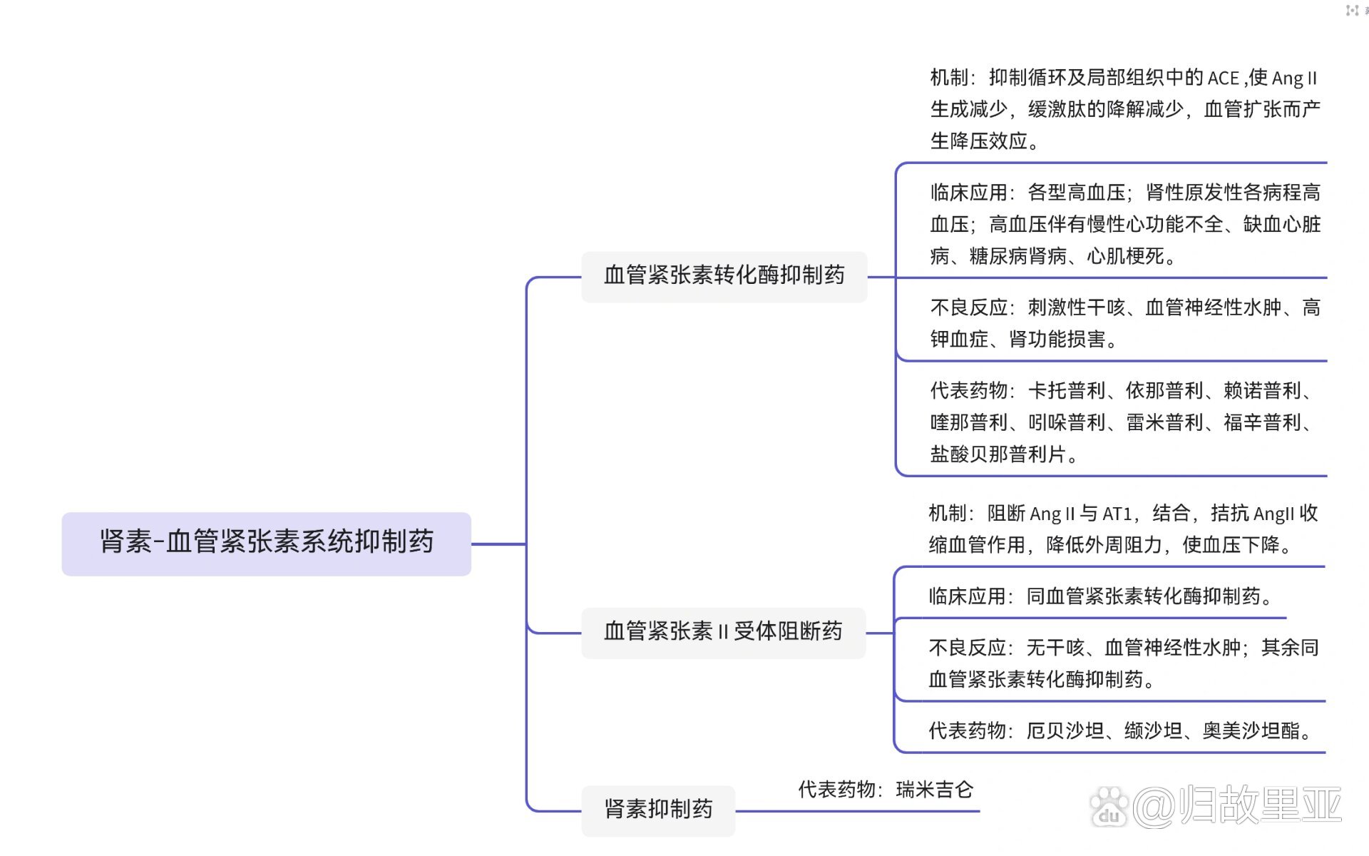 高血压知识点思维导图图片