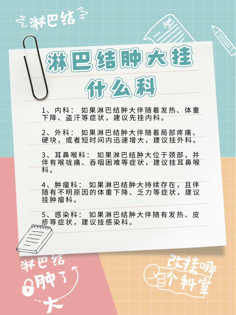 淋巴结肿大该挂哪个科?专家为你解答!