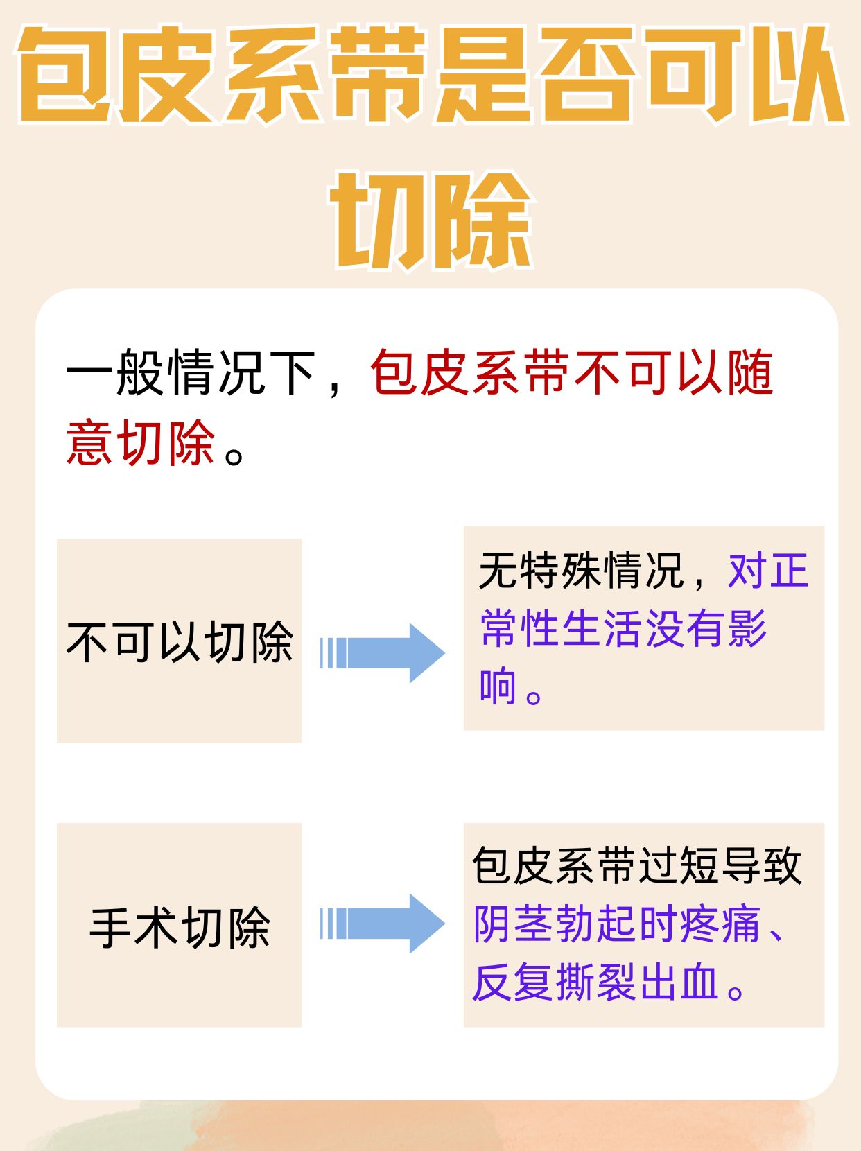 包皮系带可以切除吗