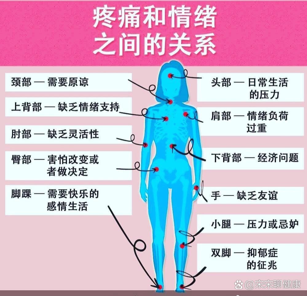 情绪和身体疾病对照图图片