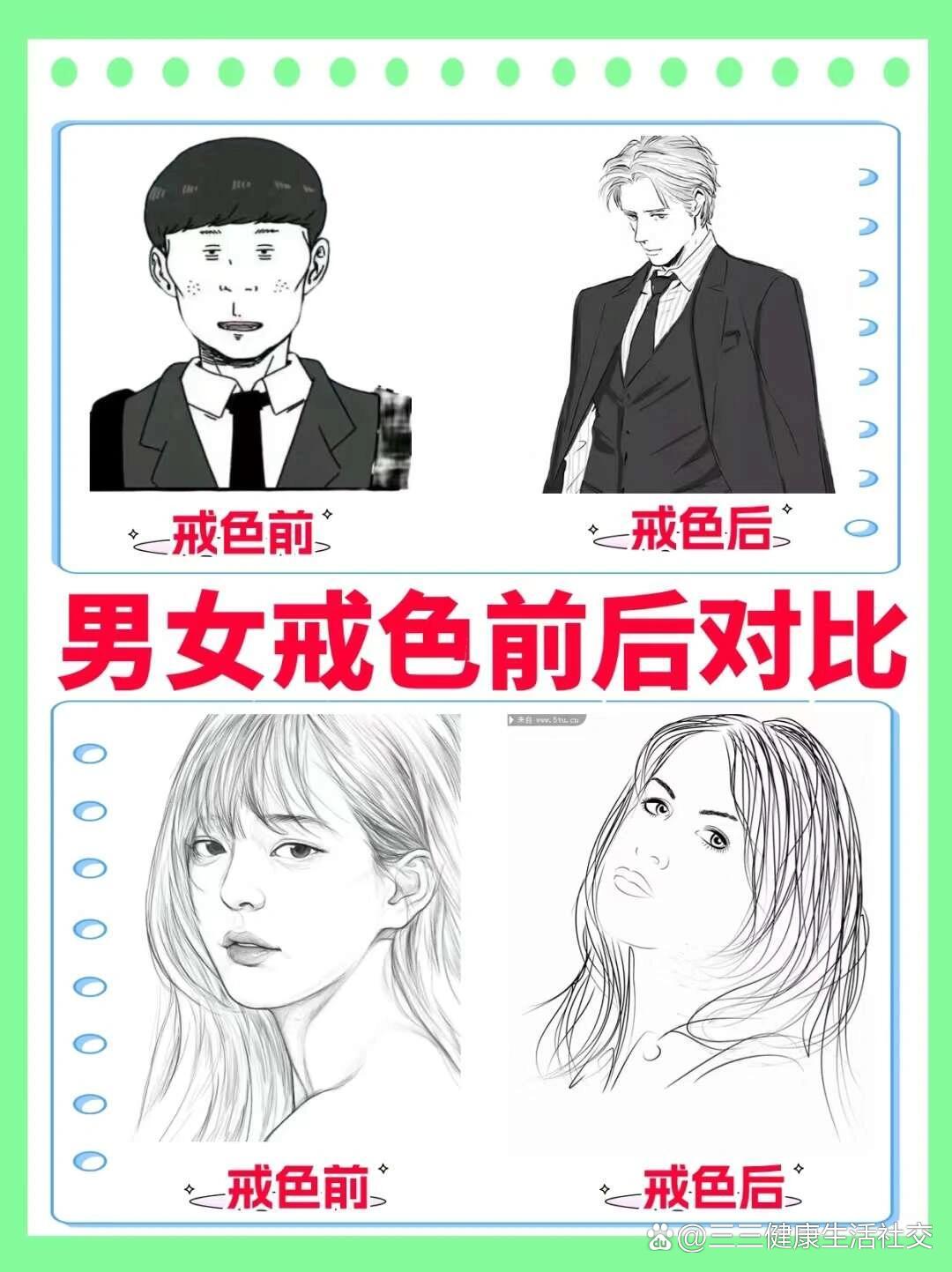 女生长期戒色的变化