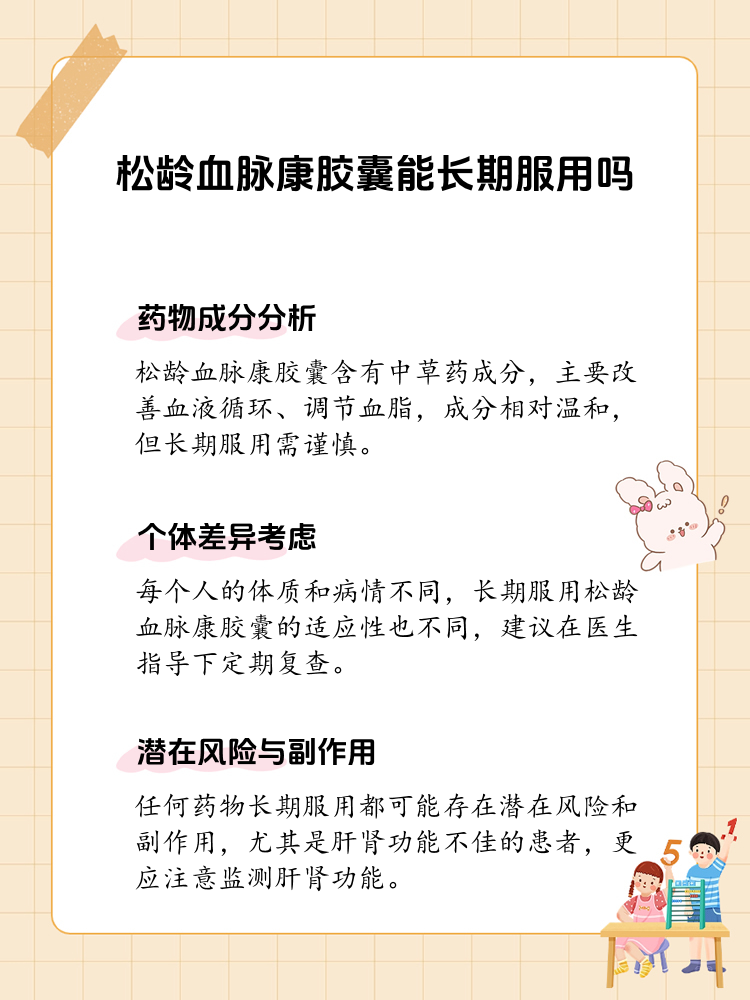 松龄血脉康胶囊的长期服用指南