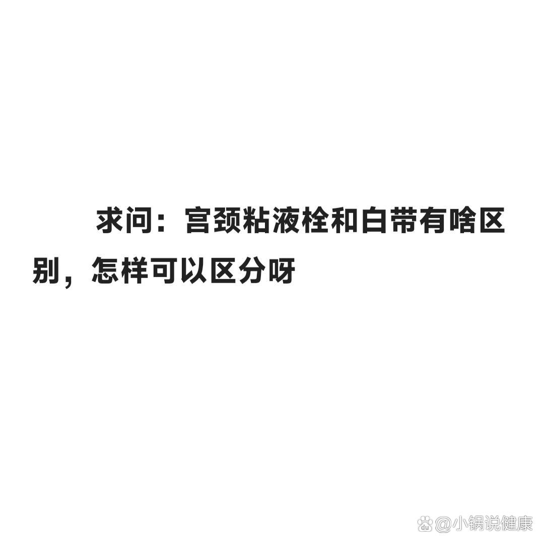 宫颈栓粘液与白带对比图片