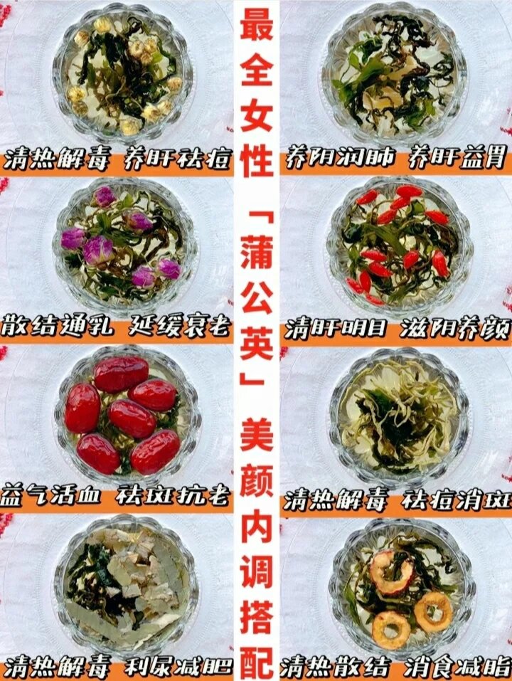 蒲公英搭配大全图片