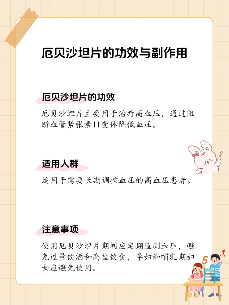 厄贝沙坦片:功效与副作用全解析