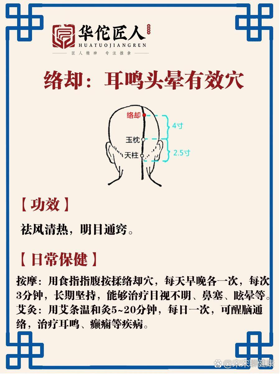 络却 耳鸣头晕有效穴