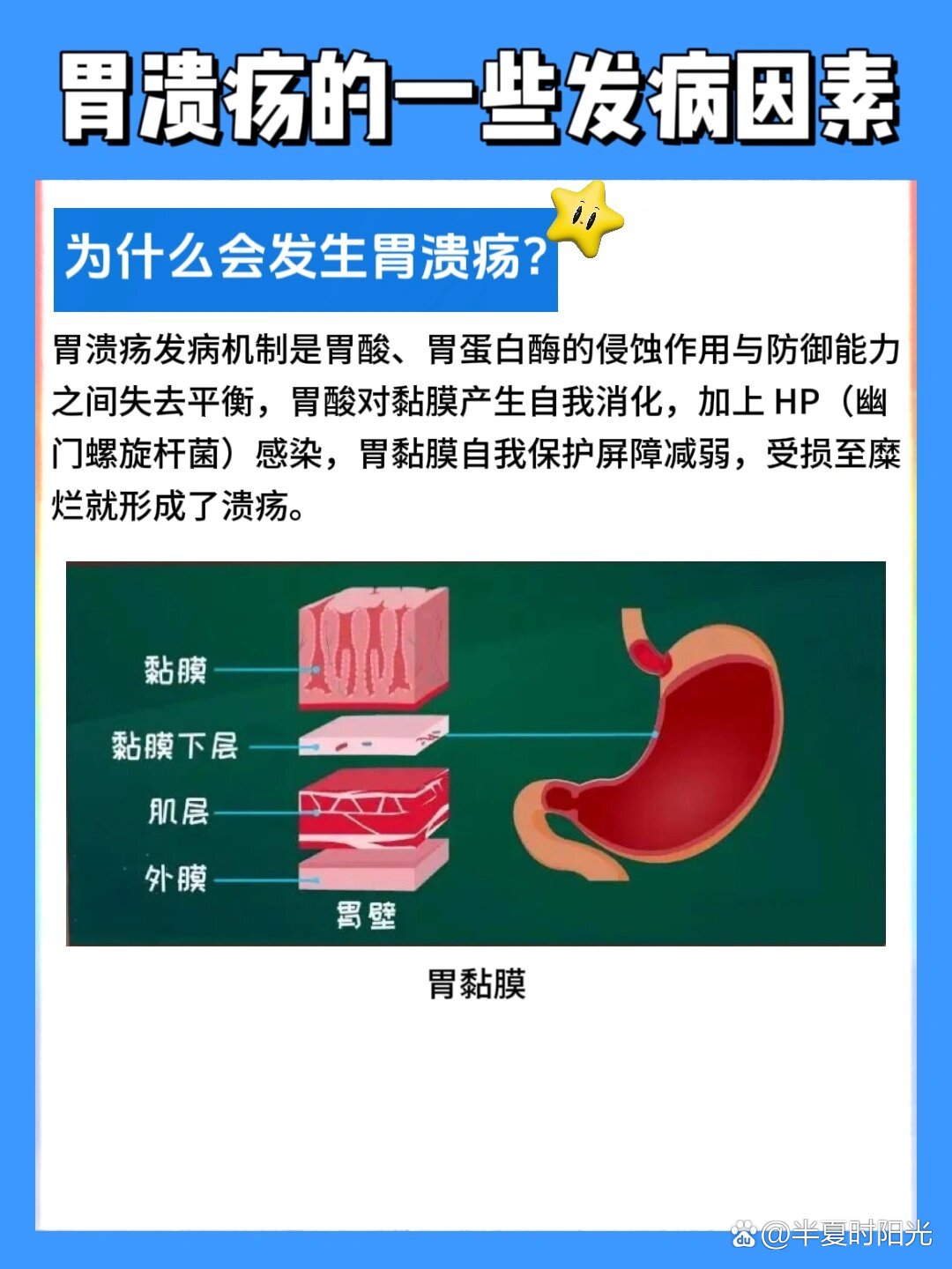 关于胃溃疡的一些发病因素