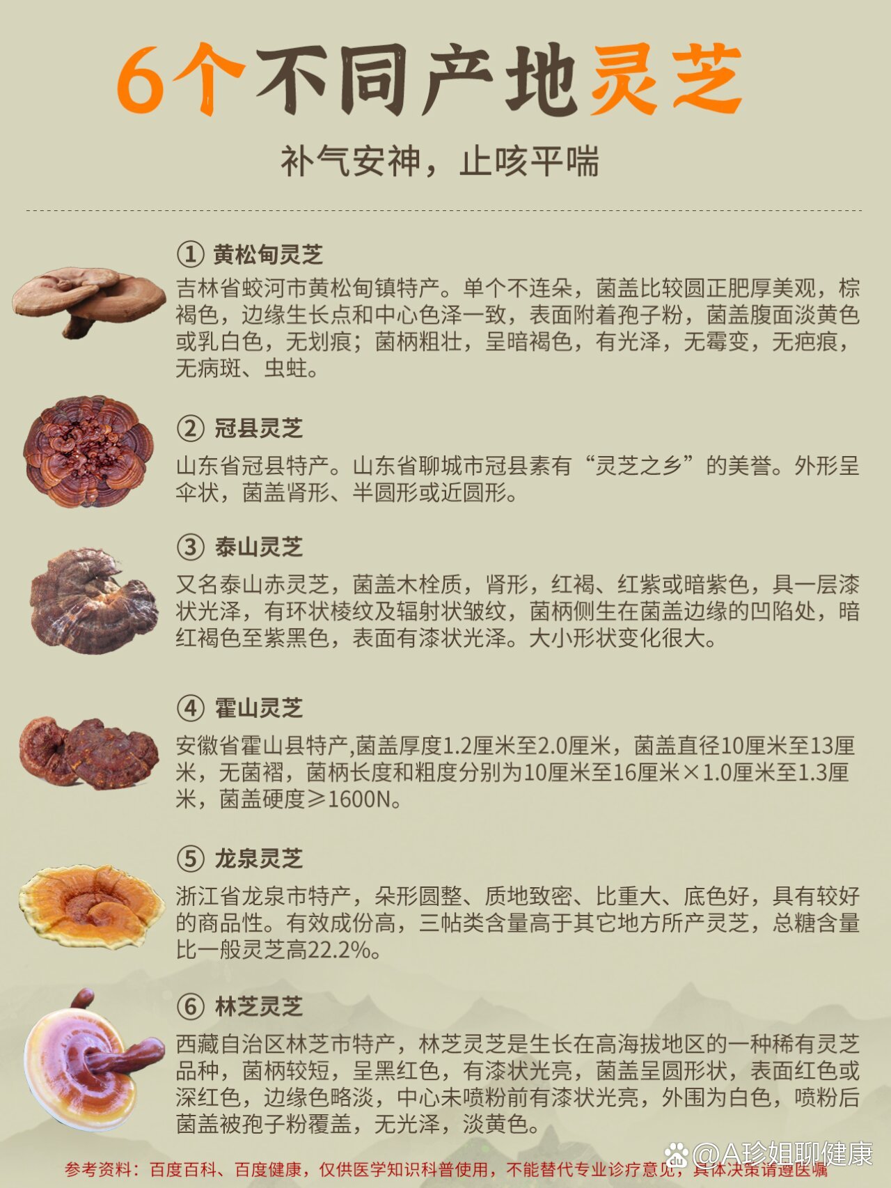 灵芝不同产地的区别