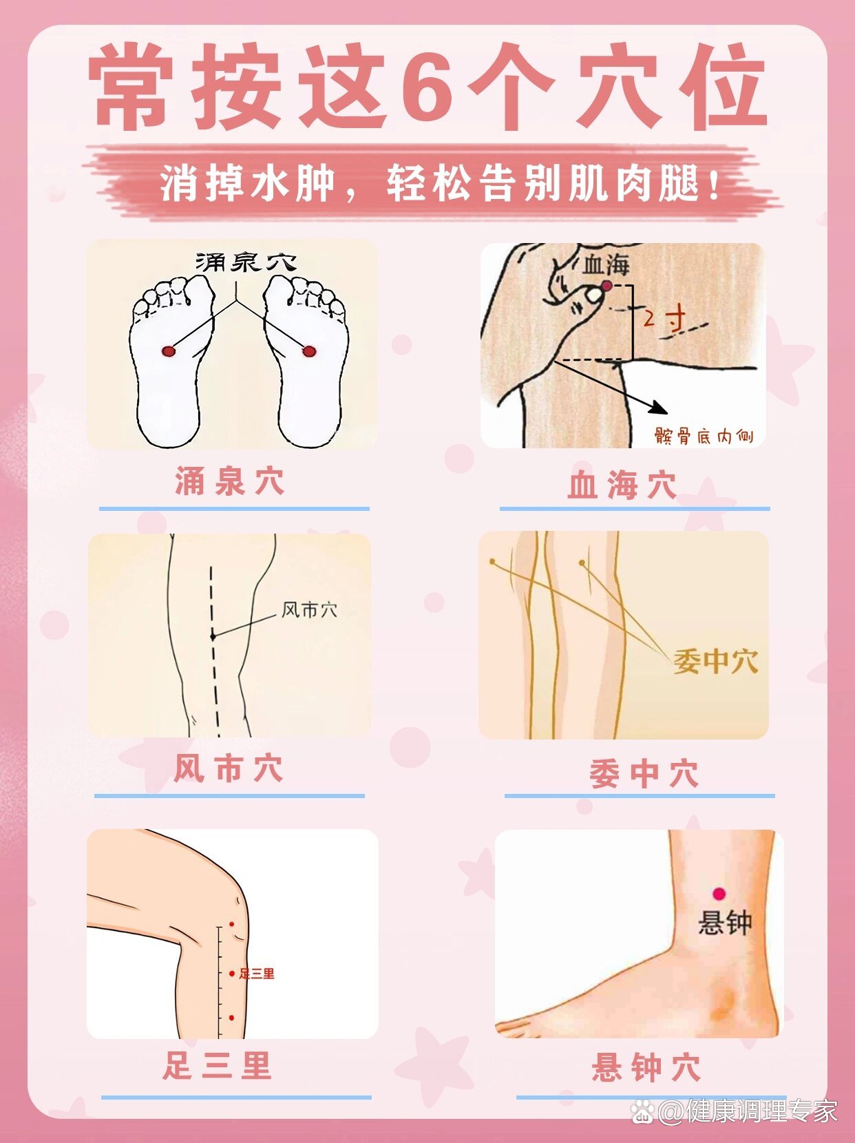 人体腿部六条经络图片