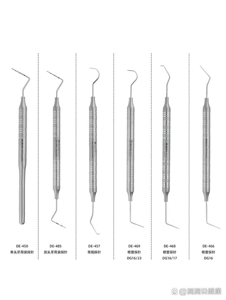 牙周探针刻度示意图图片