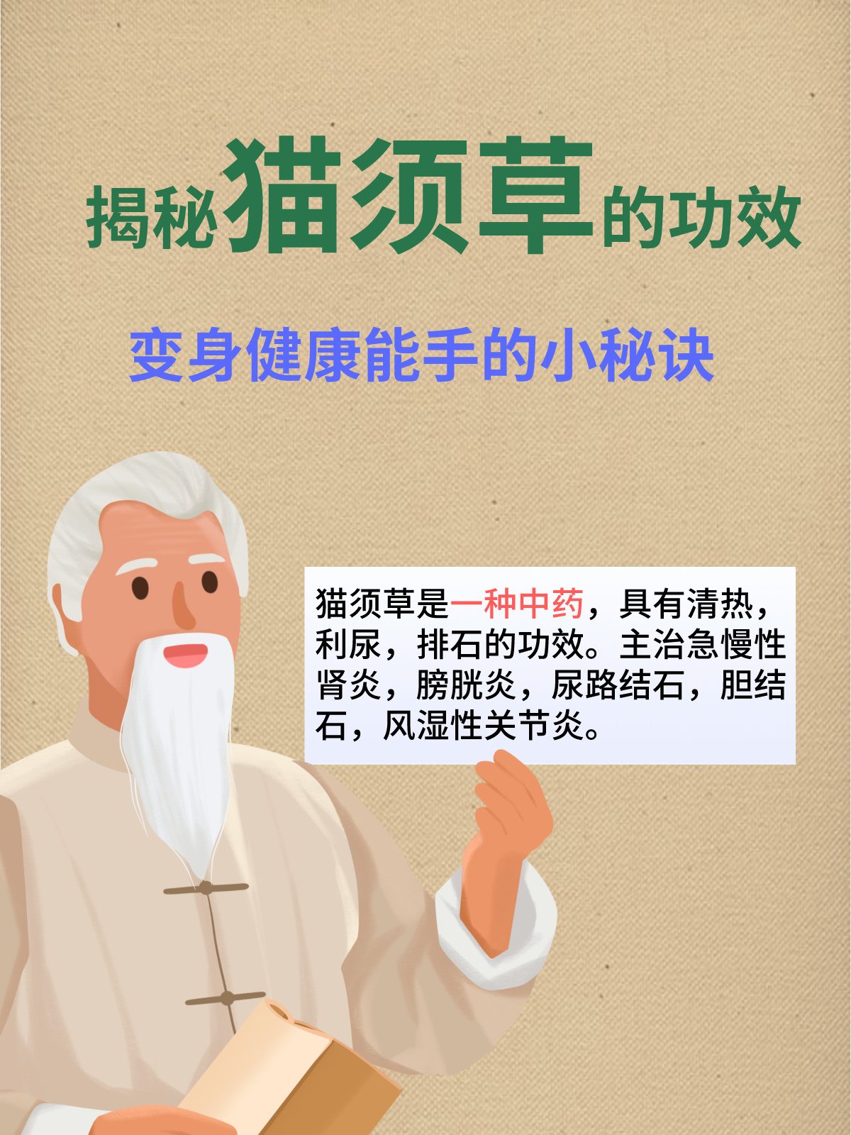 揭秘猫须草的功效:变身健康能手的小秘诀