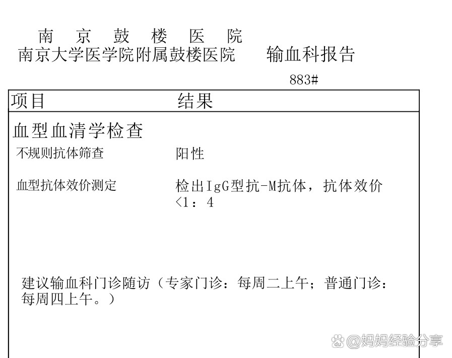 免疫球蛋白报告图片