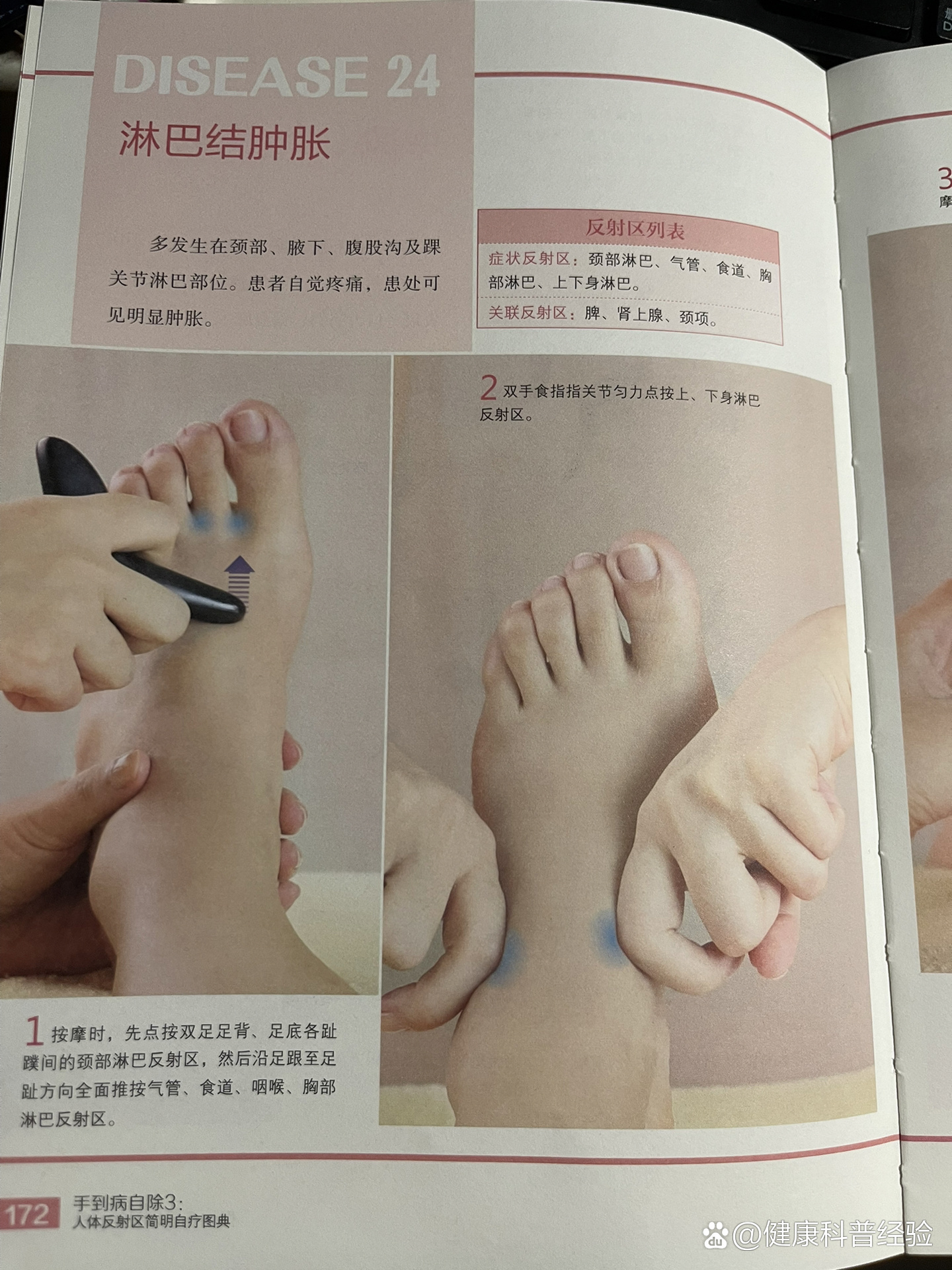 反射区颈部淋巴气管食道胸部淋巴上下淋巴