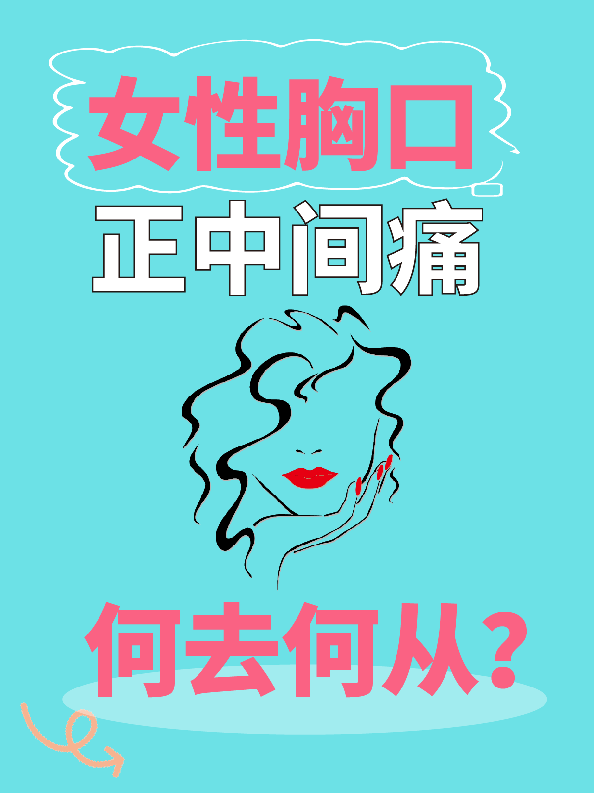 女性胸口正中间痛,何去何从?