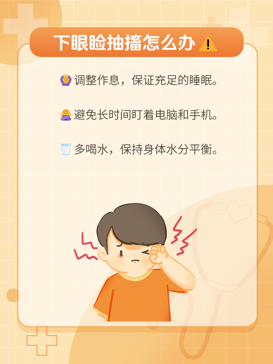 下眼脸抽搐原因揭秘:如何有效应对?