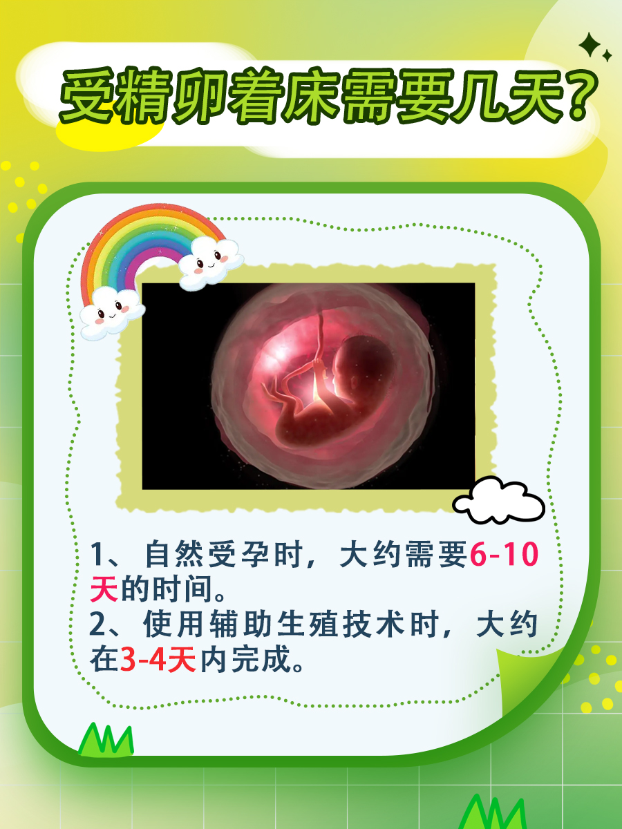揭秘:受精卵着床需要几天?