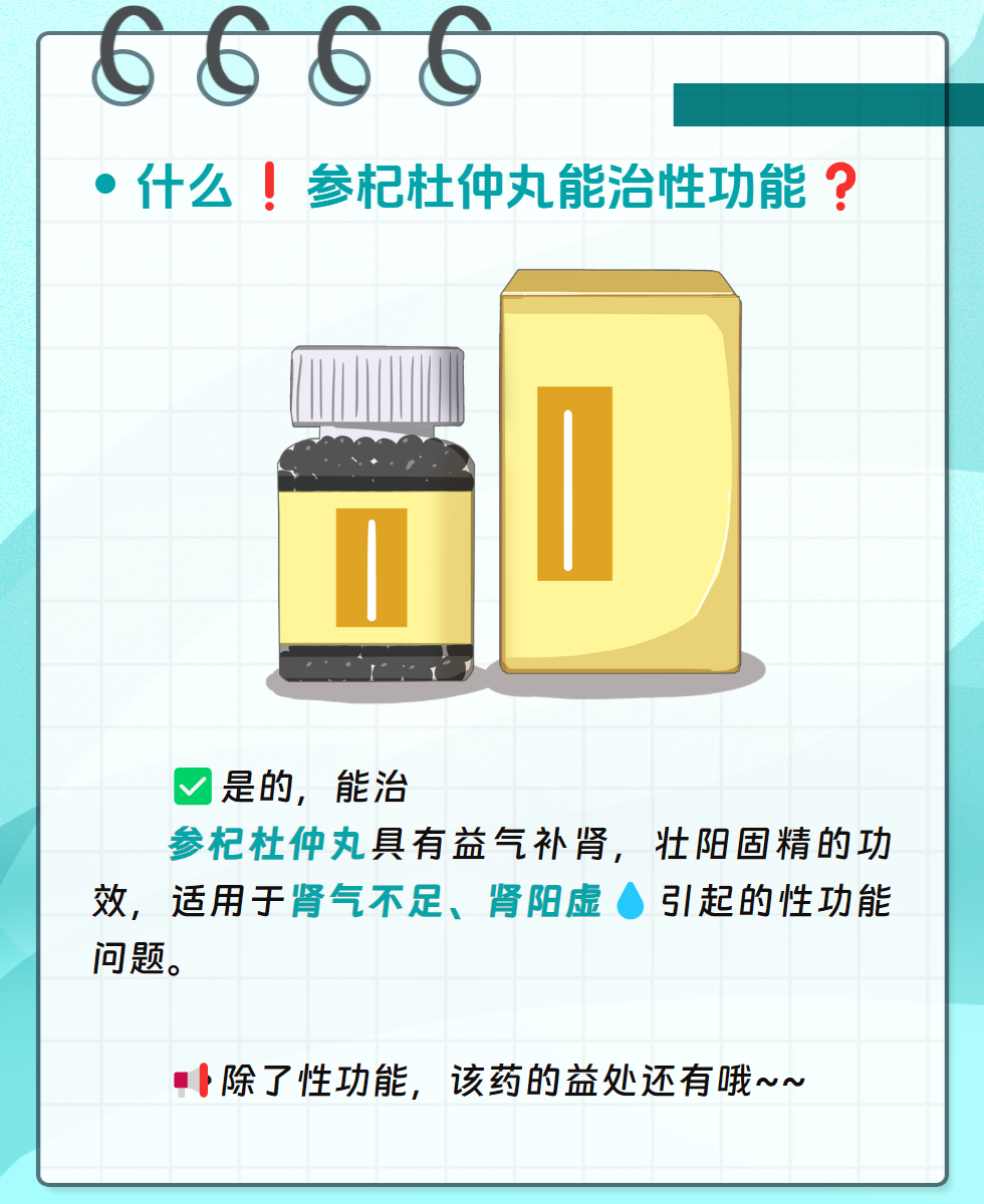 药物科普!参杞杜仲丸治性功能吗?