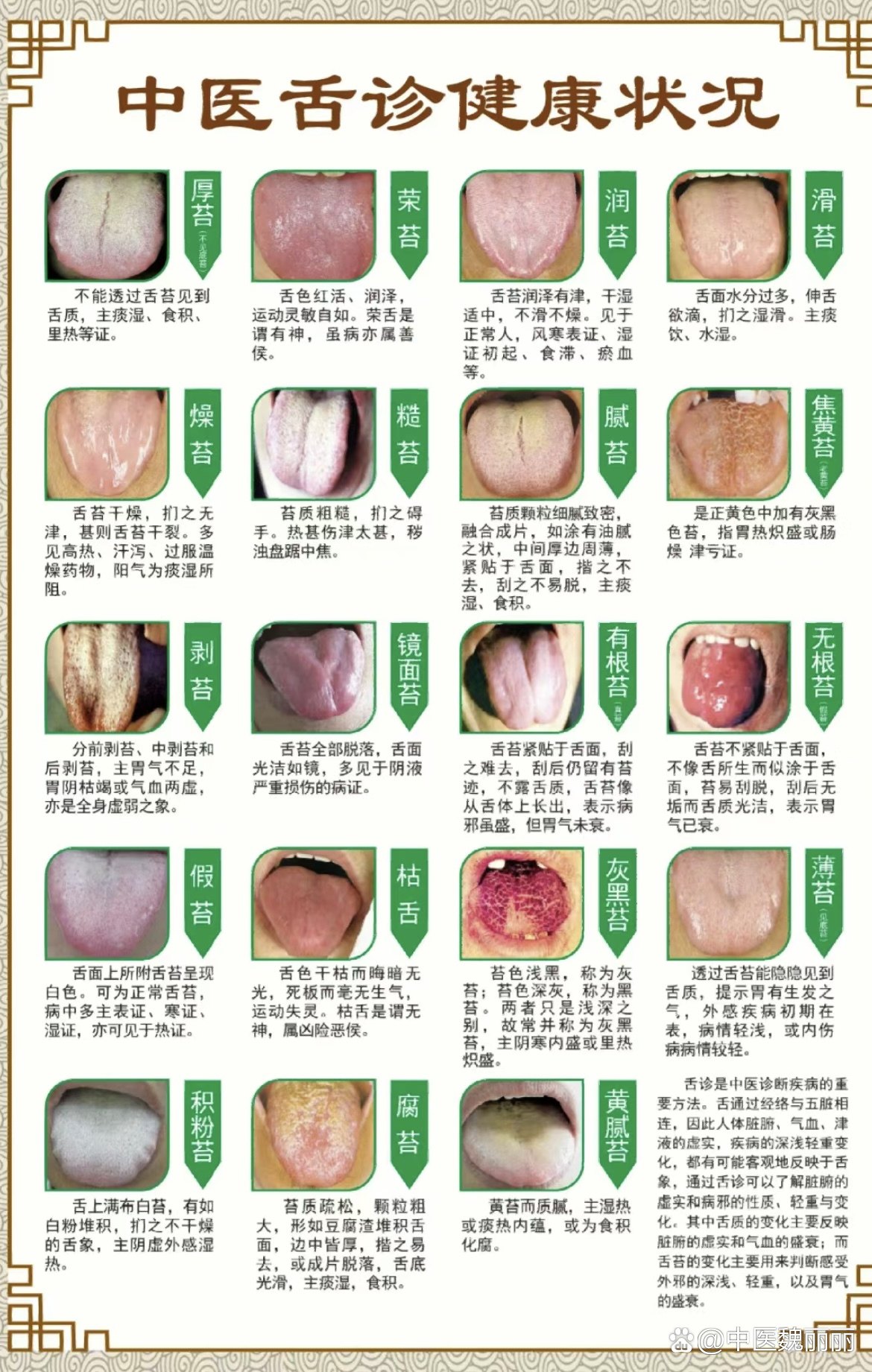 《中医舌诊》舌象大全！