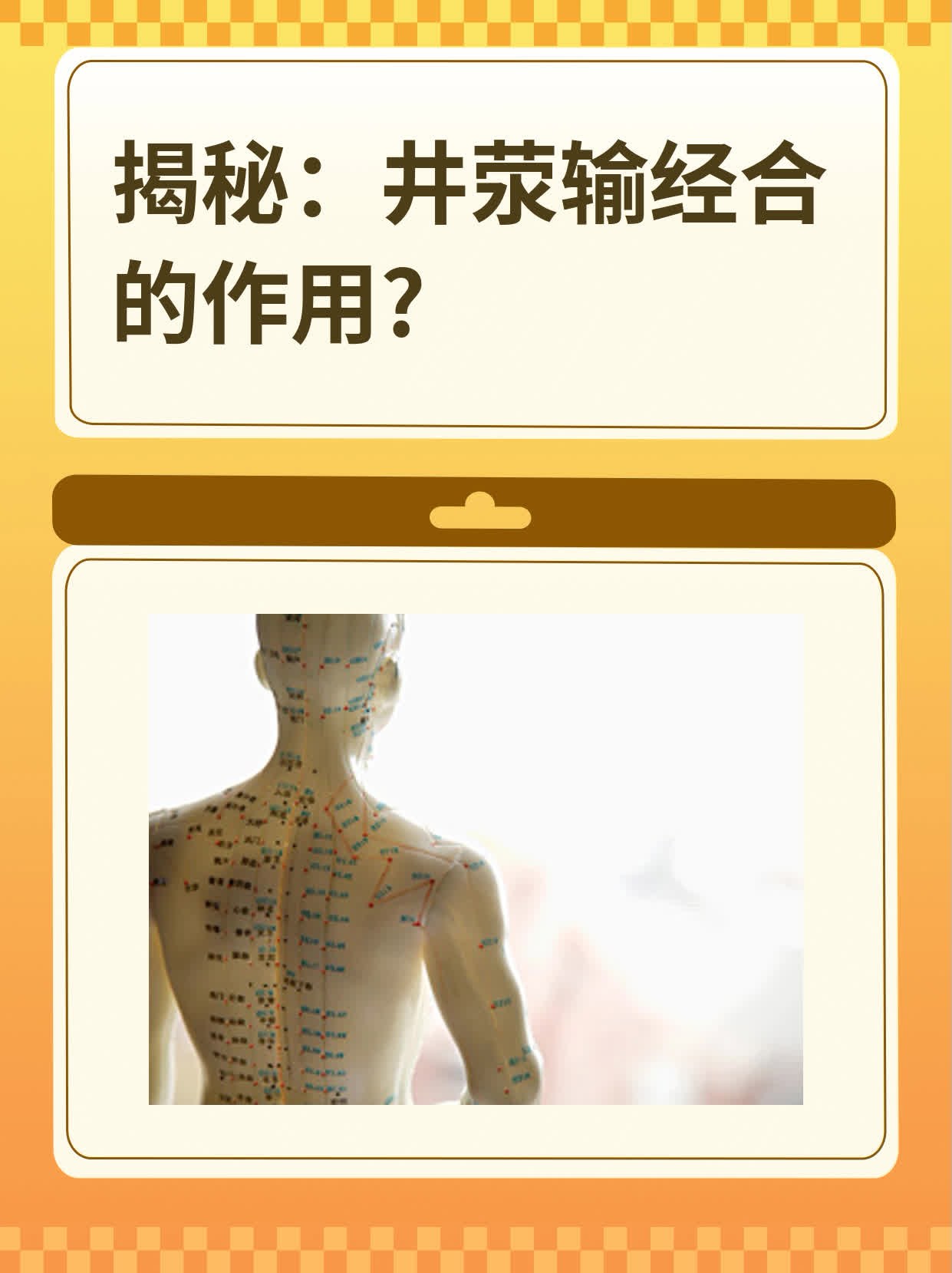 揭秘井荥输经合的作用