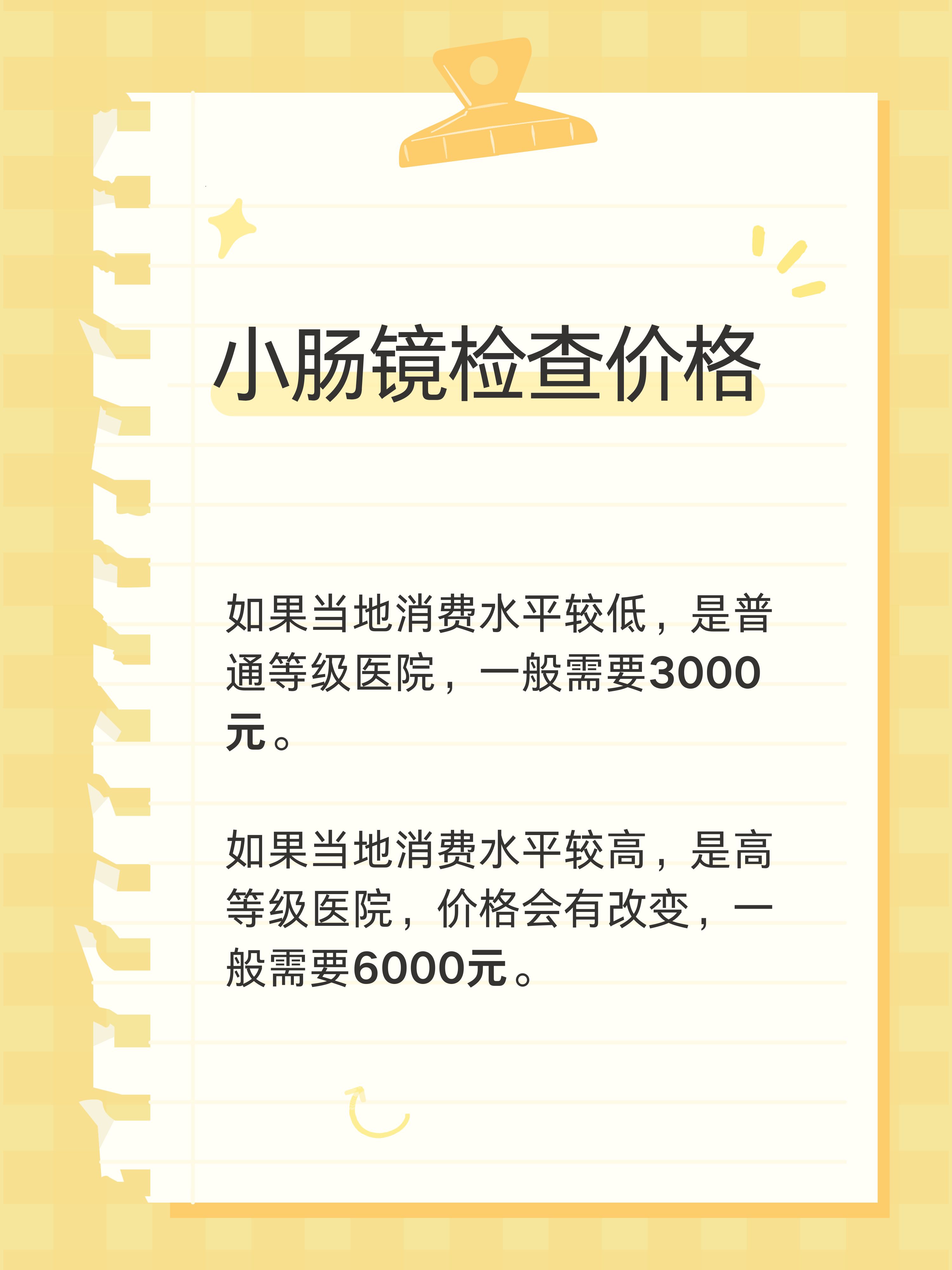 想要去医院做小肠镜检查,但是对此检查项目的价格有一定的疑惑,不知道